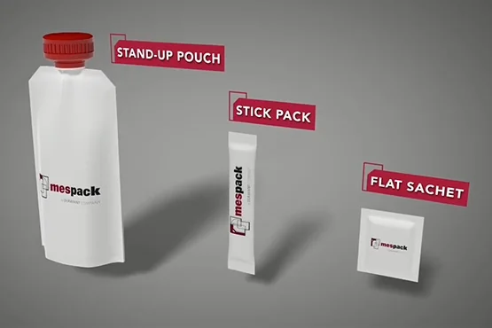 Postproducción del vídeo corporativo Mespack con animaciones 3D y efectos visuales