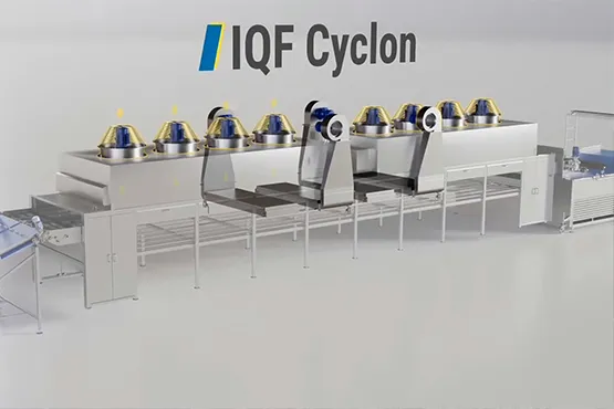 resultados del vídeo corporativo Palinox mostrando maquinaria de refrigeración industrial en acción